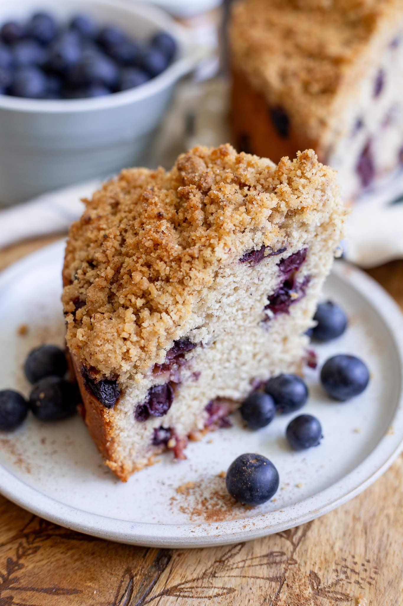 Spiced Coffee Cake Bursting with Juicy Summer Blueberries